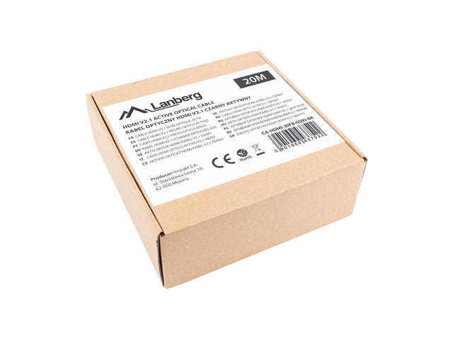 Cable 20 Metros HDMI Óptico 2.1 – CA-HDMI-30FB-0200-BK
