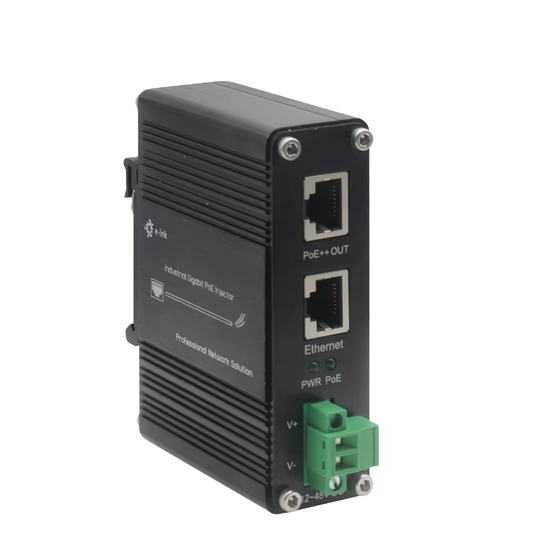 Inyector Gigabit PoE++ 95W Industrial - E-link LNK-INJ301-90